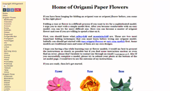 Desktop Screenshot of origami-flower.org